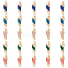 30Pcs 5 Colors Religion Zinc Alloy Enamel Connector Charms ENAM-FH0001-76-1