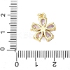 Brass Micro Pave Cubic Zirconia Pendants KK-D357-12B-G-3
