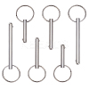 6Pcs 3 Styles 316 Surgical Stainless Steel Ball Pin STAS-AR0002-67-2