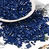 Baking Paint Glass Twist Bugle Beads SEED-C004-02N-1