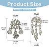 4Pcs 2 Styles Alloy European Beads FIND-YW0009-98-2