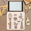 PET Hollow Out Drawing Painting Stencils DIY-WH0391-0939-3