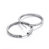 304 Stainless Steel Big Hoop Earrings EJEW-L232-036C-P-2