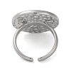 Rack Plating Brass Cuff Rings for Women Men KK-M021-01P-3