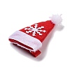 Christmas Theme Cloth Felt Fabric Alligator Hair Clip OHAR-R100-01D-4