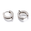 Tarnish Resistant 304 Stainless Steel Huggie Hoop Earrings Findings STAS-I167-01A-P-2