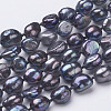 Natural Pearl Beaded Necklaces NJEW-P149-01B-01-2