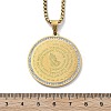 201 Stainless Steel Rhinestone Pendant Necklaces for Women LS-NJEW-U021-05G-5