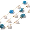 Natural Pearl & Apatite Beaded Chains CHS-B002-01G-08-1