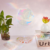 4Pcs 4 Styles PET Rainbow Window Clings Stickers DIY-GF0007-63-4