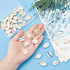 42Pcs 42 Styles Natural Cowrie Shell Pendants PALLOY-HY00038-3