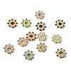 260Pcs 13 Style CCB Plastic with Rhinestones Cabochons FIND-CW0001-10-3