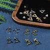 16Pcs 2 Colors 201 Stainless Steel Stud Earring Findings with Hole EJEW-FS0001-17-10