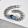 Eye 201/304 Stainless Steel Link Bracelets BJEW-F522-02P-01-1
