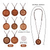 DIY Wood Pendant Decorations Making Kits HJEW-CA00077-2