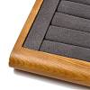8-Slot Wood with Velvet Ring Display Tray Stands VBOX-C003-04A-4