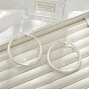 Brass Hoop Earrings for Women EJEW-A121-18C-S-1
