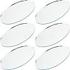 Olycraft 6Pcs Oval Glass Mirror AJEW-OC0003-19-1