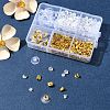6 Styles Brass Bullet Clutch Bullet Clutch Earring Backs with Pad FIND-FS0003-08G-7