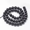 Natural Black Tourmaline Beads Strands G-R446-12mm-19-2