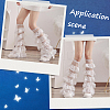 Polyester Lace Leg Sleeves AJEW-WH20080-23B-4