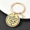 Valentine's Day Brass & 201 Stainless Steel Keychain KEYC-YW00097-01-1