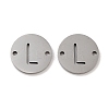 Non-Tarnish 201 Stainless Steel Hollow Flat Round Links FIND-R149-03L-P-1