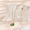 304 Stainless Steel Micro Pave Cubic Zirconia constellation Pendant Necklaces NJEW-R021-01G-03-3