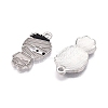 Halloween Theme Rack Plating Luminous Alloy Enamel Pendants ENAM-N056-228P-4