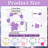 6Pcs Silicone Wine Glass Charms HJEW-SC00132-2