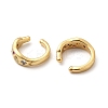 Rack Plating Brass Micro Pave Cubic Zirconia Cuff Earrings EJEW-P226-02G-2