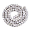 Electroplate Glass Beads Strands EGLA-A044-P6mm-B19-3