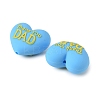 Father's Day Silicone Beads SIL-D014-03B-2
