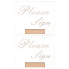 4Pcs 2 Styles Rectangle Beechwood Name Card Holder ODIS-OC0001-39-1