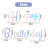 Paper Word Happy Birthday Garlands AJEW-WH0398-009-2