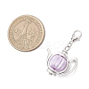Acrylic Imitation Pearl & Tibetan Silver Alloy Teapot Pendant Decorations HJEW-JM03980-3