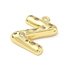 Brass Micro Pave Clear Cubic Zirconia Pendants KK-I476-02G-Z-2