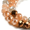 Glass Beads Strands EGLA-A034-M6mm-34-4