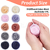 50G 10 Colors Needle Felting Wool Roving DIY-CP0013-77A-2