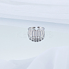 1Pc Stainless Steel Geometry Cuff Rings for Women RJEW-LP0002-55P-3