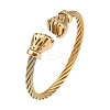 Ion Plating(IP) 304 Stainless Steel Bangles for Women STAS-M023-19E-1