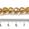 Electroplate Transparent Glass Beads Strands EGLA-A035-T8mm-L17-4