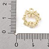 Brass Micro Pave Cubic Zirconia Pendants KK-K371-41A-G-3