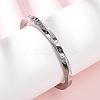 304 Stainless Steel Cuff Bangles for Men Women BJEW-D361-04P-1