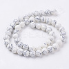Synthetic Howlite Beads Strands G-E110-8mm-5-2