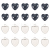 20Pcs 304 Stainless Steel Pendant Cabochon Settings for Fashion Jewelry STAS-TA0006-23-2