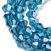 Transparent Electroplate Glass Beads Strands LS-GLAA-F029-4mm-C01-3