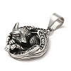 316L Stainless Steel Tibetan Style Rhinestone Pendants LS-STAS-D096-01C-AS-2