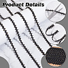 12 Yards Fibre Metallic Wavy Lace Ribbon OCOR-WH0101-96A-G-4
