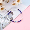 Faceted Glass Beaded Stretch Bracelets BJEW-JB05985-02-3